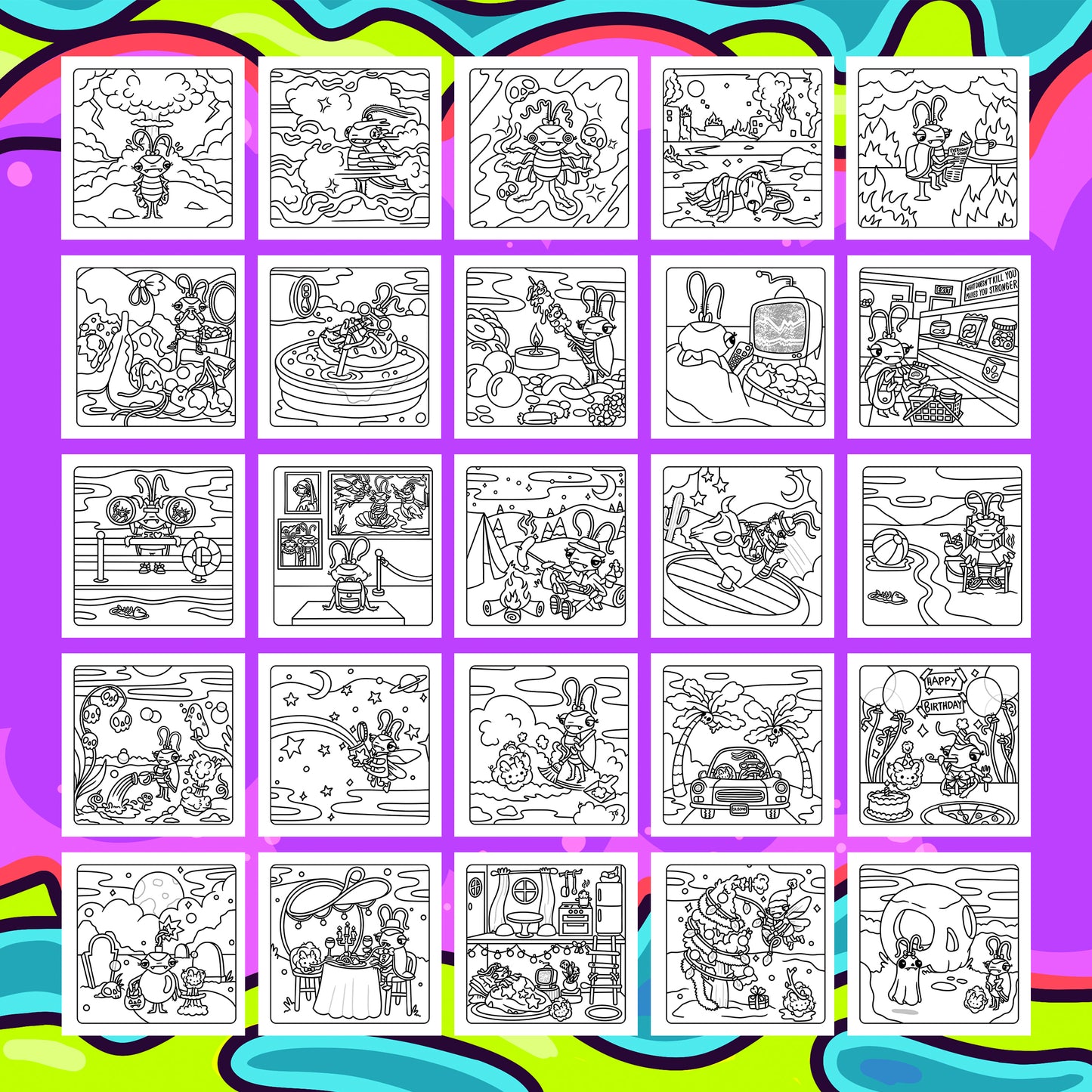 Boom Goes Nothing Printable Pages