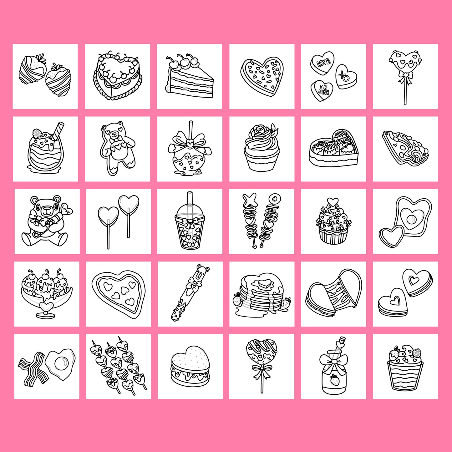 Sweet Valentine Printable Pages