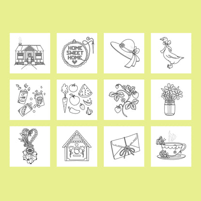 Cozy Cottage Printable Pages