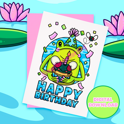 Just A Tad Printable Colored Birthday Cards